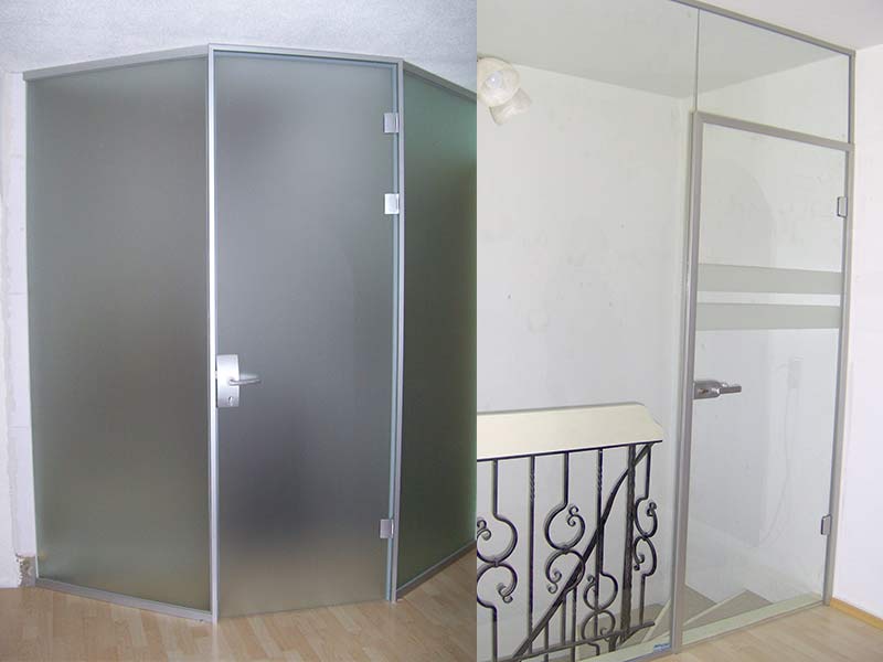 Raucherabtrennung aus Glas